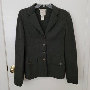 Celine Wool Blend Gray Blazer
